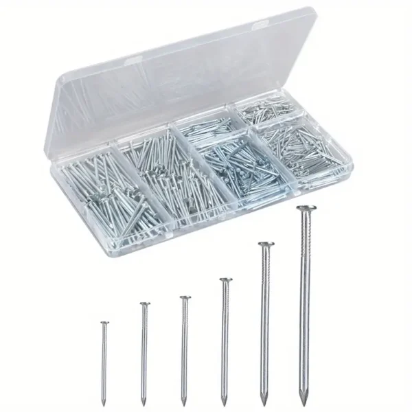 700pcs Stainless Steel Nails Assortment Kit