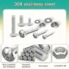710pcs Stainless Steel Nuts