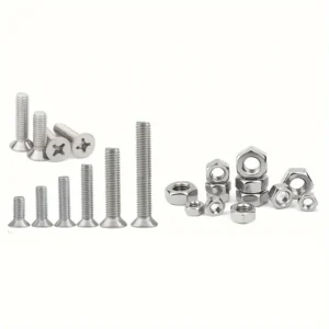 40pcs Stainless Steel Bolt and Nut Assortment Set